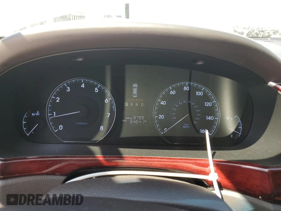 2012 Hyundai Equus Signature with VIN KMHGH4JH5CU050422, listed as a Copart auction lot 51899685 with 64,641 mi miles and Salvage title. Bid and sale history available at DreamBid. Image 9.
