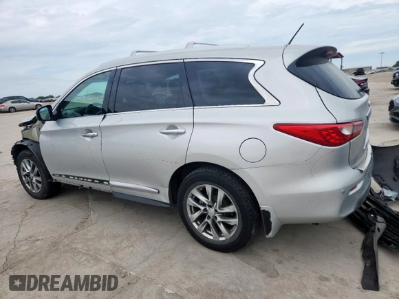 2014 Infiniti QX60 with VIN 5N1AL0MM1EC552553, listed as a Copart auction lot 63285785 with 174,041 mi miles and Salvage title. Bid and sale history available at DreamBid. Image 2.