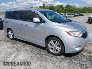 2012 Nissan Quest SL with VIN JN8AE2KP8C9050791, listed as a IAAI auction lot 42009295 with 172,366 mi miles. Bid and sale history available at carsss.com. Image 1.