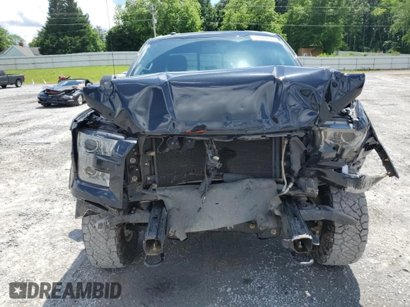 2017 Ford F-150 XL with VIN 1FTFX1EF4HFC57454, listed as a Copart auction lot 57087675 with 127,534 mi miles and Salvage title. Bid and sale history available at DreamBid. Image 5.
