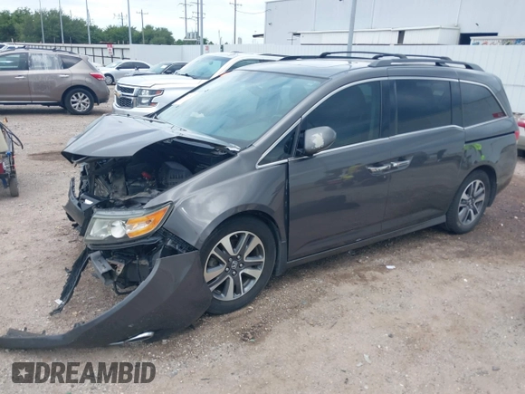 2015 Honda Odyssey Touring Elite with VIN 5FNRL5H99FB089642, listed as a IAAI auction lot 42591786 with 100,755 mi miles and . Bid and sale history available at DreamBid. Image 19.