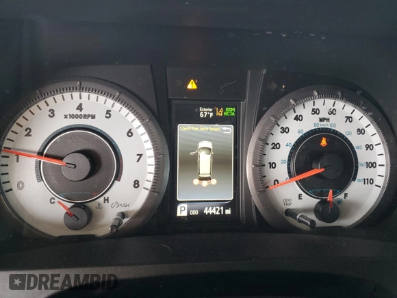 2020 Toyota Sienna SE with VIN 5TDXZ3DC4LS034373, listed as a Copart auction lot 52971635 with 44,421 mi miles and Salvage Title. Bid and sale history available at carsss.com. Image 9.