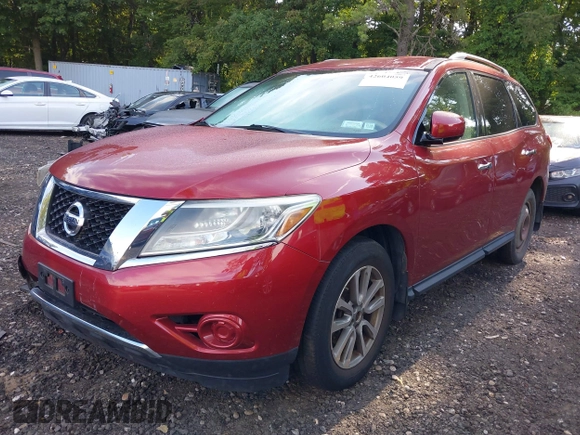2015 Nissan Pathfinder S with VIN 5N1AR2MM8FC682289, listed as a IAAI auction lot 42604059 with 77,577 mi miles and . Bid and sale history available at DreamBid. Image 18.