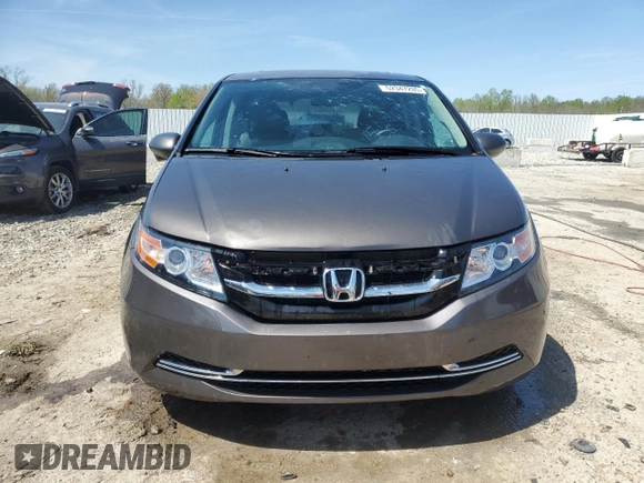 2015 Honda Odyssey EX-L with VIN 5FNRL5H63FB017177, listed as a Copart auction lot 52347205 with 83,148 mi miles and Salvage Title. Bid and sale history available at DreamBid. Image 5.