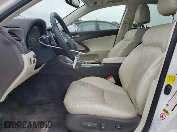 2012 Lexus IS 250 with VIN JTHBF5C20C5160046, listed as a Copart auction lot 59805455 with 90,274 mi miles and Salvage title. Bid and sale history available at DreamBid. Image 7.