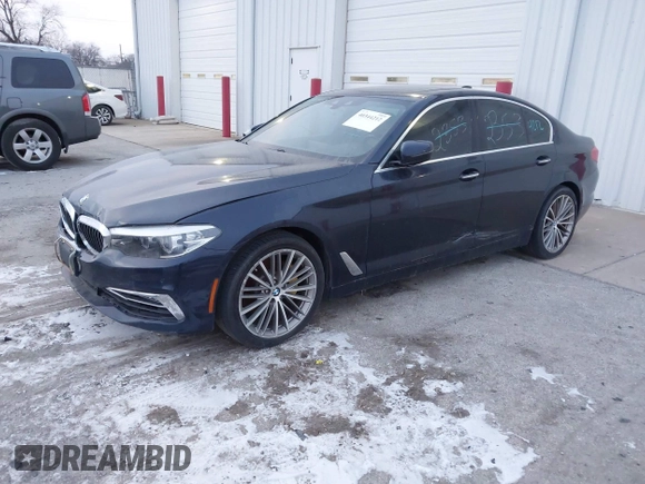 2017 BMW 5 Series 530i xDrive with VIN WBAJA7C30HG904995, listed as a IAAI auction lot 41428716 with 89,501 mi miles and . Bid and sale history available at carsss.com. Image 2.