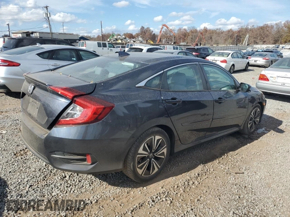 2017 Honda Civic EX-T with VIN 19XFC1E36HE019696, listed as a Copart auction lot 78123564 with 79,698 mi miles and Salvage Title. Bid and sale history available at DreamBid. Image 3.