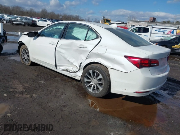2017 Acura TLX w/Technology Pkg with VIN 19UUB1F5XHA001197, listed as a IAAI auction lot 41530789 with 65,747 mi miles. Bid and sale history available at carsss.com. Image 3.