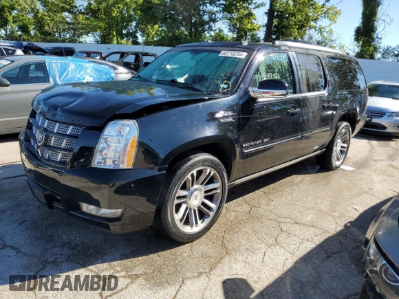 2013 Cadillac Escalade ESV Premium z VIN 1GYS4JEF1DR147715, wystawiony jako Copart lot #60710254 z przebiegiem 253 545 mil mil oraz Szkoda całkowita • Salvage title. Historia ofert i sprzedaży dostępna na DreamBid. Obrazek 1.