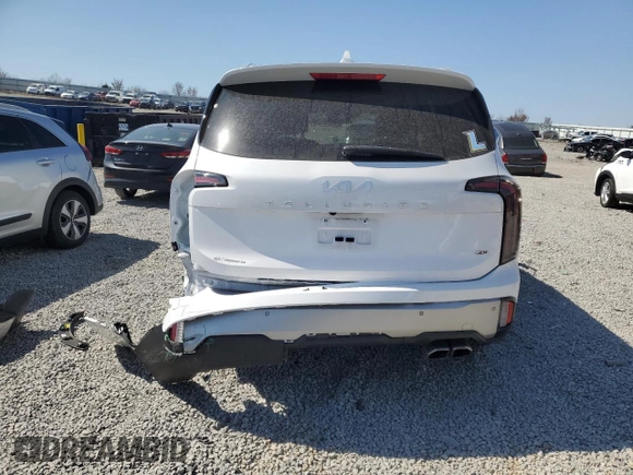 2023 Kia Telluride EX X-Line with VIN 5XYP3DGC5PG354100, listed as a Copart auction lot 49047485 with 39,412 mi miles and Salvage title. Bid and sale history available at DreamBid. Image 6.