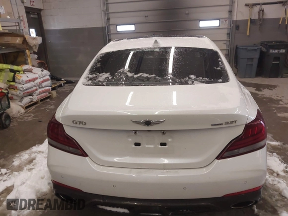 2020 Genesis G70 3.3T with VIN KMTG34LE6LU053580, listed as a IAAI auction lot 41220095 with 75,219 mi miles and . Bid and sale history available at DreamBid. Image 17.