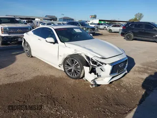 2018 Infiniti Q60 Luxe with VIN JN1EV7EK8JM340892, listed as a IAAI auction lot 41168632 with 68,647 mi miles and . Bid and sale history available at carsss.com. Image 1.