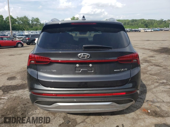 2023 Hyundai Santa Fe Hybrid SEL Premium with VIN 5NMS3DA11PH022808, listed as a Copart auction lot 55766214 with 4,398 mi miles and Salvage Title. Bid and sale history available at carsss.com. Image 6.
