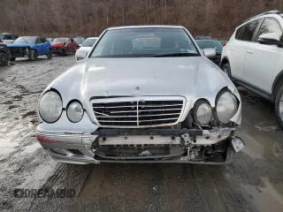 2002 Mercedes-Benz E-Class with VIN WDBJF82J32X066803, listed as a Copart auction lot 85474614 with 77,358 mi miles and Salvage Title. Bid and sale history available at carsss.com. Image 5.