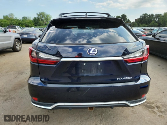 2020 Lexus RX 450h z VIN 2T2HGMDA7LC044429, wystawiony jako Copart lot #65892305 z przebiegiem 102 057 mil mil oraz Szkoda całkowita • Salvage title. Historia ofert i sprzedaży dostępna na DreamBid. Obrazek 6.