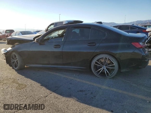 2021 BMW 3 Series M340i xDrive with VIN 3MW5U9J0XM8B49022, listed as a Copart auction lot 76096624 with 0 mi miles and Salvage Title. Bid and sale history available at carsss.com. Image 2.