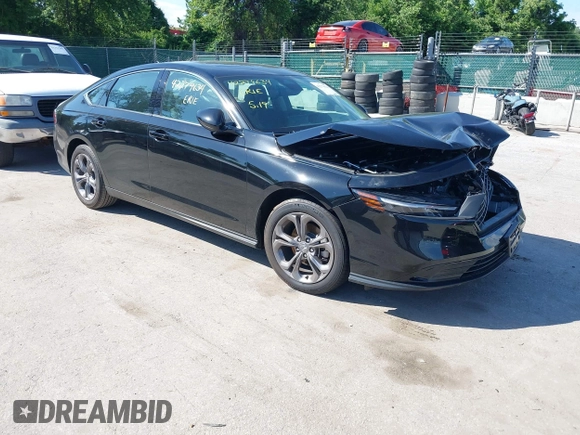 2024 Honda Accord EX with VIN 1HGCY1F34RA013453, listed as a IAAI auction lot 42279634 with 11,301 mi miles and . Bid and sale history available at DreamBid. Image 1.