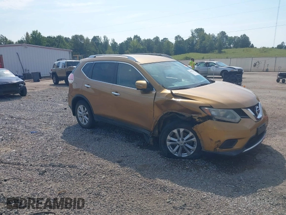 2015 Nissan Rogue S with VIN KNMAT2MT5FP503731, listed as a IAAI auction lot 40371238 with 148,022 mi miles and . Bid and sale history available at DreamBid. Image 1.