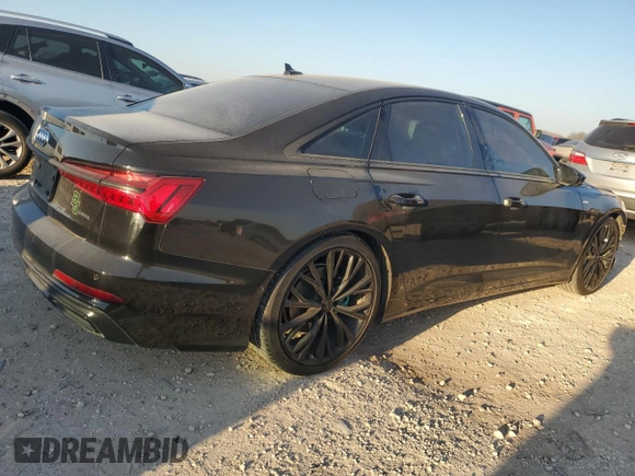 2019 Audi A6 Prestige with VIN WAUM2AF20KN053262, listed as a Copart auction lot 47344665 with 107,428 mi miles and Salvage title. Bid and sale history available at DreamBid. Image 3.