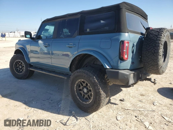 2022 Ford Bronco с VIN 1FMEE5BPXNLB48768, выставлен на аукционе Copart как лот 43203625 с пробегом 75 873 миль миль и Списание • Salvage title. История ставок и продаж доступна на DreamBid. Изображение 2.