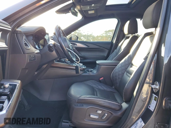 2021 Mazda CX-9 Signature with VIN JM3TCBEY2M0537870, listed as a Copart auction lot 43575685 with 56,260 mi miles and Salvage Title. Bid and sale history available at carsss.com. Image 7.