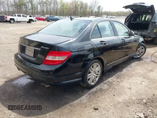2009 Mercedes-Benz C-Class 3.0L Sport with VIN WDDGF81X99R070764, listed as a IAAI auction lot 41971687 with 142,718 mi miles. Bid and sale history available at carsss.com. Image 4.