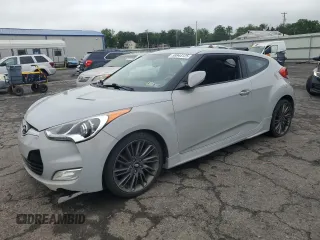 2013 Hyundai Veloster w/Black Int with VIN KMHTC6AD9DU129440, listed as a Copart auction lot 59944125 with 154,154 mi miles and Salvage title. Bid and sale history available at DreamBid. Image 1.