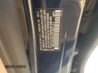 2012 Porsche Cayenne with VIN WP1AA2A23CLA01111, listed as a Copart auction lot 72431654 with 123,635 mi miles and Salvage title. Bid and sale history available at DreamBid. Image 13.