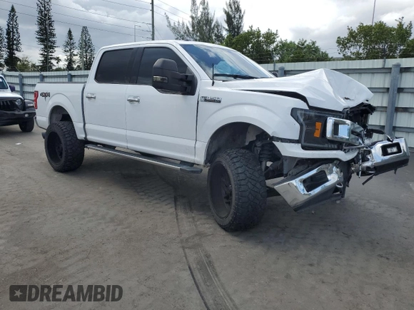 2018 Ford F-150 XL with VIN 1FTEW1EG5JKD91555, listed as a Copart auction lot 52226745 with 94,172 mi miles and Salvage Title. Bid and sale history available at DreamBid. Image 4.