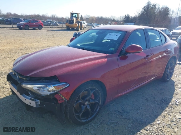 2017 Alfa Romeo Giulia Ti with VIN ZARFAEENXH7531787, listed as a IAAI auction lot 41769140 with 64,063 mi miles. Bid and sale history available at carsss.com. Image 18.