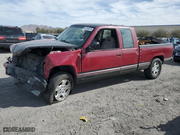 1993 Chevrolet C/K 1500 with VIN 2GCEK19K2P1266449, listed as a Copart auction lot 47140575 with 185,236 mi miles and Salvage Title. Bid and sale history available at carsss.com. Image 1.