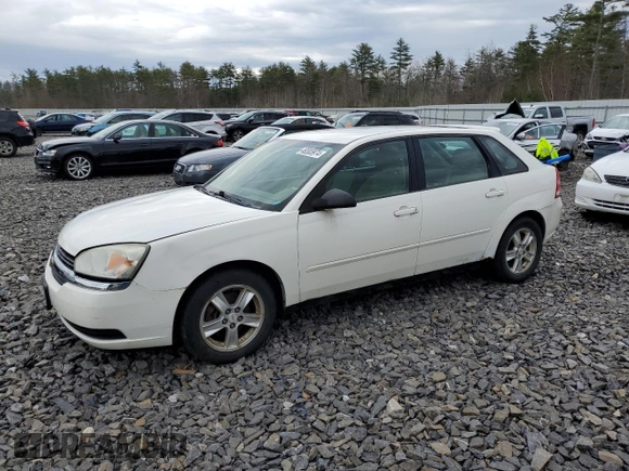 2005 Chevrolet Malibu Maxx LS with VIN 1G1ZT64865F328912, listed as a Copart auction lot 41575305 with 74,886 mi miles and Non Repairable. Bid and sale history available at carsss.com. Image 1.