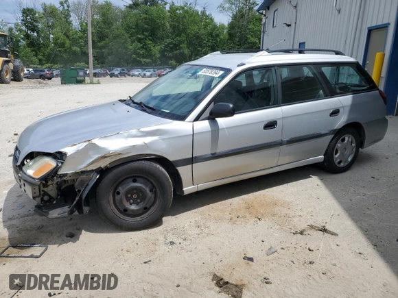 2002 Subaru Legacy L with VIN 4S3BH635927309066, listed as a Copart auction lot 58578394 with 84,496 mi miles and Non repairable. Bid and sale history available at DreamBid. Image 1.