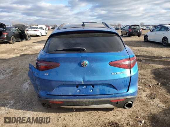 2018 Alfa Romeo Stelvio Ti Sport z VIN ZASFAKNN3J7B98256, wystawiony jako Copart lot #87103094 z przebiegiem 69 666 mil mil oraz Szkoda całkowita • Salvage title. Historia ofert i sprzedaży dostępna na DreamBid. Obrazek 6.
