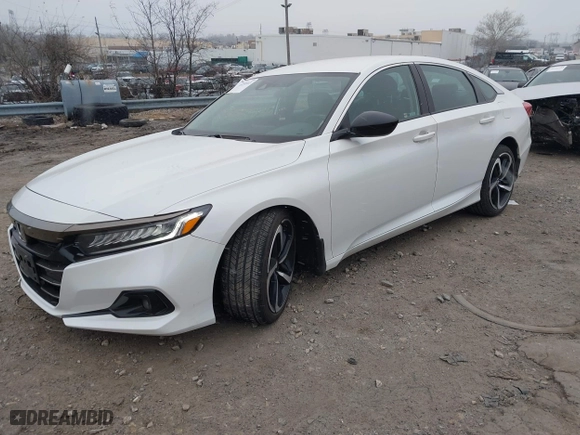 2022 Honda Accord Sedan Sport SE with VIN 1HGCV1F47NA098249, listed as a IAAI auction lot 41239513 with 93,504 mi miles. Bid and sale history available at carsss.com. Image 2.