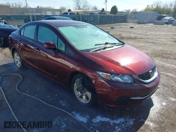 2013 Honda Civic LX z VIN 19XFB2F56DE014582, wystawiony jako IAAI lot #41981527 z przebiegiem Nie podano mil oraz . Historia ofert i sprzedaży dostępna na DreamBid. Obrazek 1.