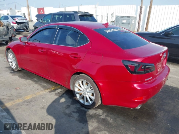 2009 Lexus IS 250 with VIN JTHBK262X95099772, listed as a IAAI auction lot 41625820 with 86,807 mi miles. Bid and sale history available at carsss.com. Image 3.