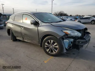 2015 Nissan Murano SL with VIN 5N1AZ2MH8FN218796, listed as a Copart auction lot 42603745 with 0 mi miles and Salvage Title. Bid and sale history available at carsss.com. Image 4.