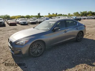 2020 Infiniti Q50 EDITION 30 with VIN JN1EV7AP9LM204145, listed as a Copart auction lot 52030185 with 0 mi miles and Salvage Title. Bid and sale history available at carsss.com. Image 1.