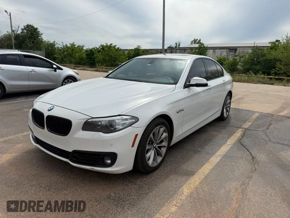 2015 BMW 5 Series 528i with VIN WBA5A5C50FD516607, listed as a Copart auction lot 56054445 with 143,869 mi miles and Clean Title. Bid and sale history available at carsss.com. Image 2.