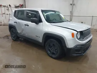 2017 Jeep Renegade Sport z VIN ZACCJAAB0HPG15296, wystawiony jako IAAI lot #42134138 z przebiegiem 98 655 mil mil oraz . Historia ofert i sprzedaży dostępna na DreamBid. Obrazek 1.