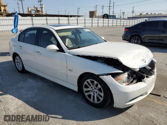 2007 BMW 3 Series 328i with VIN WBAVC53527FZ74813, listed as a Copart auction lot 62311675 with 159,332 mi miles and Salvage title. Bid and sale history available at DreamBid. Image 4.