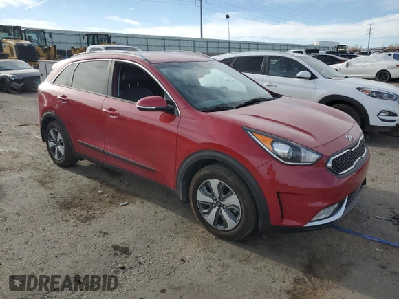 2017 Kia Niro Touring Launch Edition with VIN KNDCC3LC4H5060261, listed as a Copart auction lot 51481324 with 57,493 mi miles and Salvage Title. Bid and sale history available at carsss.com. Image 4.