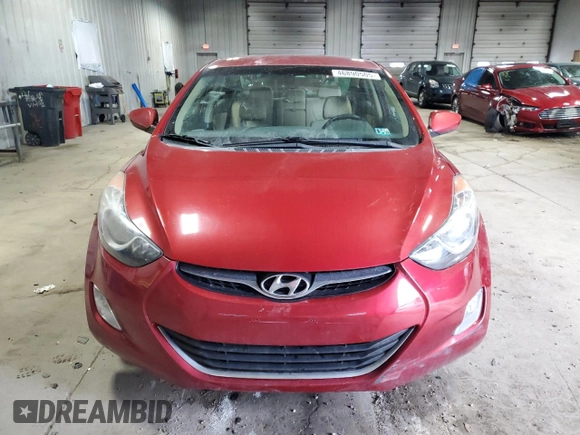 2013 Hyundai Elantra GLS z VIN KMHDH4AE0DU864391, wystawiony jako Copart lot #46890505 z przebiegiem 87 186 mil mil oraz Czysty tytuł • Clean title. Historia ofert i sprzedaży dostępna na DreamBid. Obrazek 5.