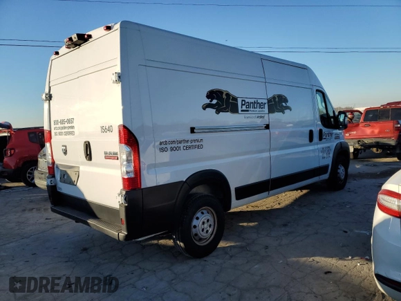 2020 Ram ProMaster Cargo with VIN 3C6TRVDG9LE110166, listed as a Copart auction lot 84002284 with 418,919 mi miles and Clean Title. Bid and sale history available at carsss.com. Image 3.