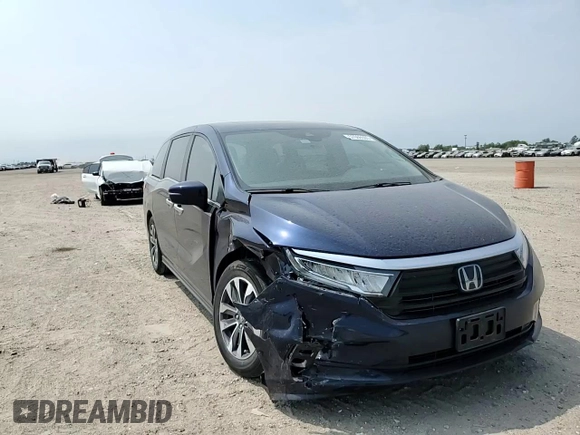 2023 Honda Odyssey EX-L с VIN 5FNRL6H64PB079338, выставлен на аукционе Copart как лот 57666505 с пробегом 39 807 миль миль и Списание • Salvage title. История ставок и продаж доступна на DreamBid. Изображение 14.