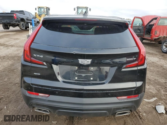 2022 Cadillac XT4 AWD Luxury with VIN 1GYFZBR40NF108540, listed as a Copart auction lot 79168974 with 19,202 mi miles and Salvage Title. Bid and sale history available at carsss.com. Image 6.