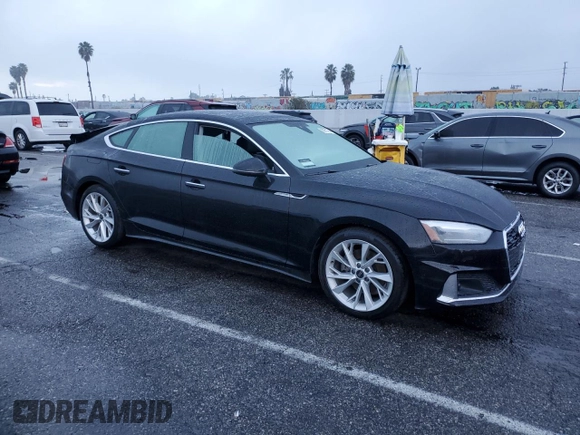 2021 Audi A5 Sportback Premium with VIN WAUABCF50MA033161, listed as a Copart auction lot 82951363 with 682 mi miles. Bid and sale history available at carsss.com. Image 4.