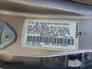 1998 Toyota Corolla VE with VIN 1NXBR12E3WZ093073, listed as a Copart auction lot 58270705 with 303,875 mi miles and Salvage title. Bid and sale history available at DreamBid. Image 12.