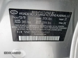 2020 Hyundai Elantra SEL z VIN 5NPD84LF7LH564169, wystawiony jako Copart lot #58751495 z przebiegiem 98 617 mil mil oraz Szkoda całkowita • Salvage title. Historia ofert i sprzedaży dostępna na DreamBid. Obrazek 13.
